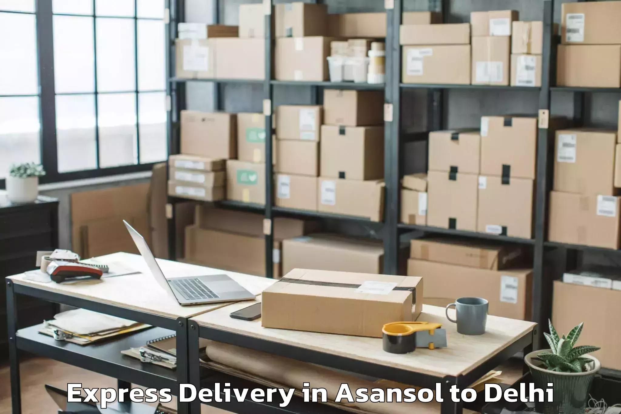 Leading Asansol to Parsvnath Mall Azadpur Express Delivery Provider